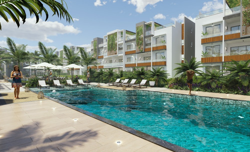 Apartamentos En Pre-venta En Punta Cana Amueblados Con Piscina Cerca De La Playa