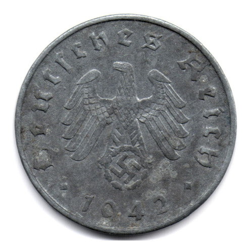 Alemania 10 Reichspfennig 1942 A Tercer Reich 