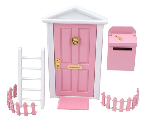Xfw3 Kit De Puerta De Hadas En Miniatura De Casa De Muñecas