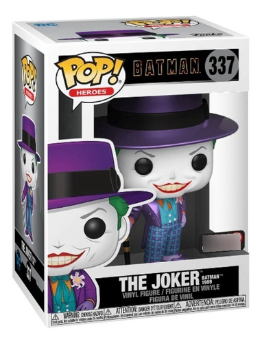 Funko Pop! #337 Batman The Joker 1989 Metálico Exclusivo 