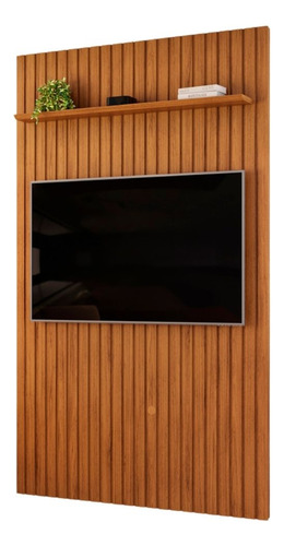 Painel Ripado Tv 60 Pol Sala Quarto 143x240cm Lexa Freijó