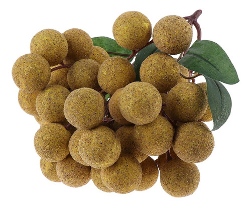 4x Fruta Artificial Poliuretano Longan Simulación Realista