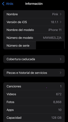 Apple iPhone 11 (128 Gb) - Desbloqueado - Negro- En Excelentes Condiciones (Usado)