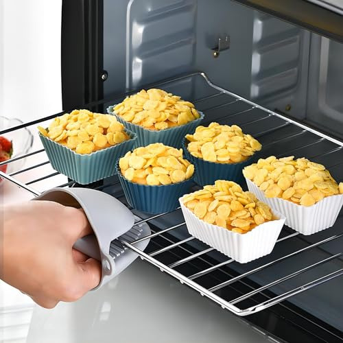 Paquete De 12 Moldes De Silicona Reutilizables Para Hornear