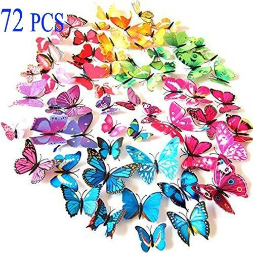 Vinilo Decorativo Pared [1m24dv40] Mariposas