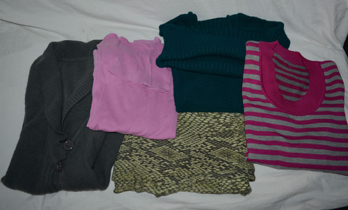 Lote 5 Prendas Ropa Mujer Talle M Lana