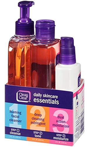 Clean - Clear Daily Skincare Essentials, 3 Articulos