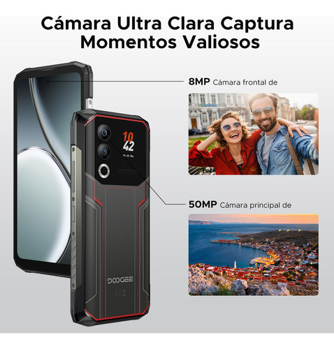 Doogee Blade 20 Ultra Celular Rugerizado, 8 Gb De Ram+512 Gb De Rom, 10300 Mah, 50 Mp, Ip68, Doble Pantalla