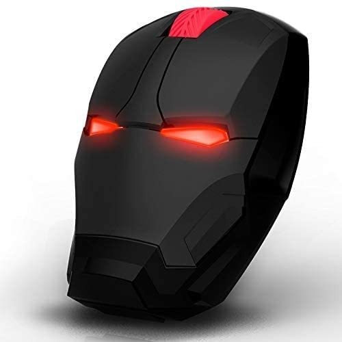 Mouse Inalambrico Negro Diseno Iron Man 3 Niveles Dpi