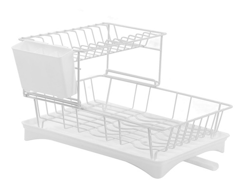 Escurridor De Platos, Multifunción, 2 Niveles, Gran Capacida