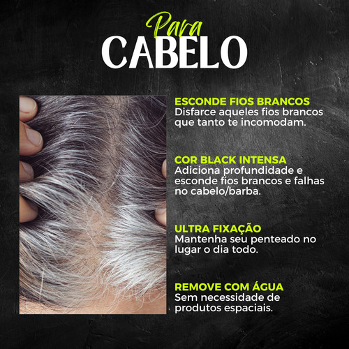 Pomada Black 150g Escurecedora Barba Cabelo Brilho Extra