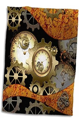 Reloj de bolsillo steampunk. Engranes a la vista