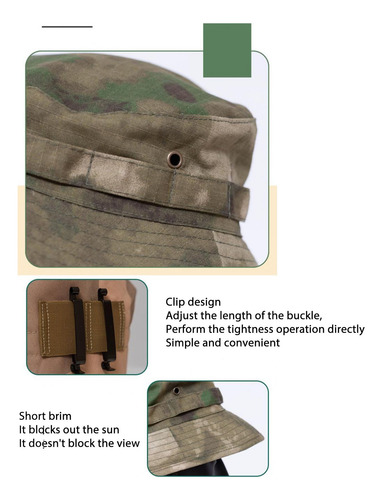 Sombrero Boonie Para Viajes De Pesca Camuflaje De La Selva