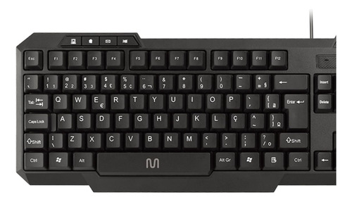 Teclado Com Fio Tm100 Teclas Multimídias Abnt2 Multi Tc206