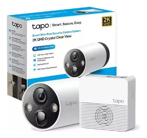 CAMARA DE SEGURIDAD TP LINK TAPO SMART WIRE-FREE 2 CAMARAS TAPO C420S2