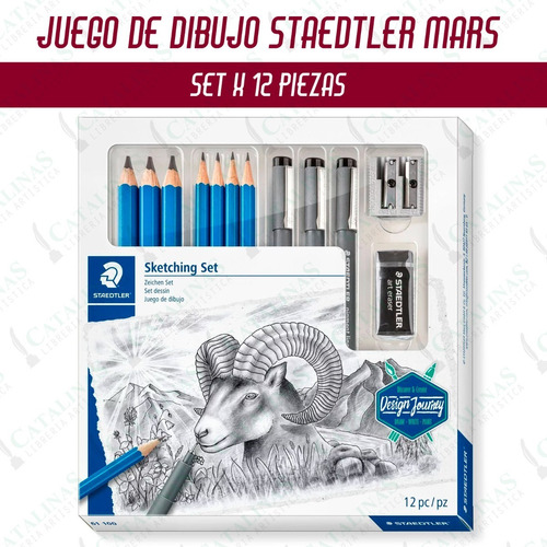 Juego De Dibujo Staedtler Estuche Con 12 Piezas Microcentro