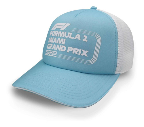 Gorra Formula 1 Trucker Miami Azul Pastel Unitalla