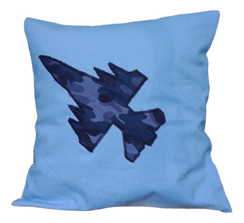 Almohadones Artesanales Aviones Bordado + Birome Regalo