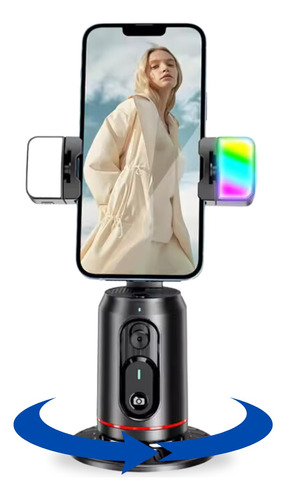 Estabilizador Imagem Celular Rastreamento Gira 360 + 2 Leds