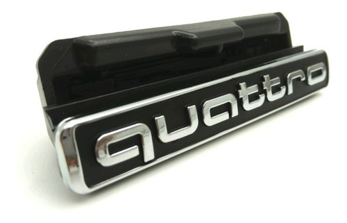 Emblema Quattro Para Audi Parrilla A3 Q3 Q5 Negro 