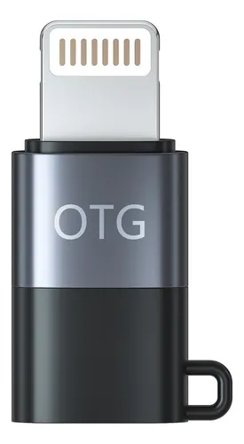comprar Adaptador Usb Tipo C Pu002F Lightning Para iPhone Fone Microfone Cor Preto e Cinza