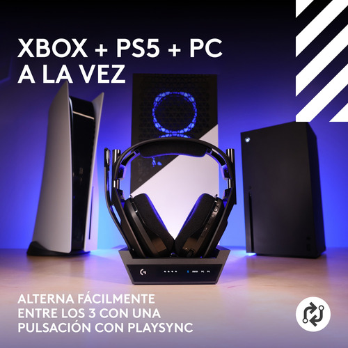 Audífonos Inalámbricos Logitech G Astro A50 X Gaming Negro