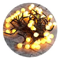 Comprar Guirnalda Led 50 Bolitas 1.5 Cm Calida 5 Mts Pilas Incluidas