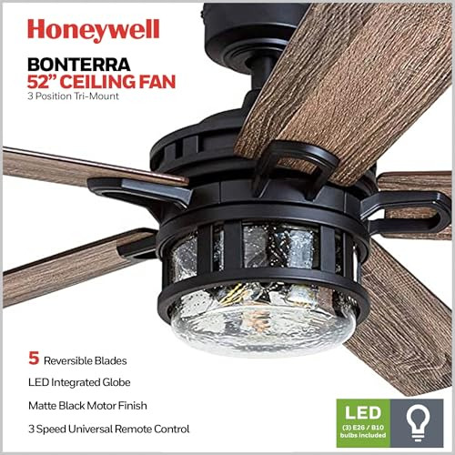 Ventiladores De Techo Honeywell 50690-01 Bonterra, 52 Pulgad