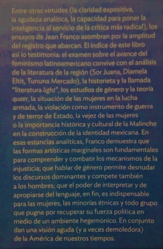 Feminismo Ensayos Impertinentes Jean Franco Oceano