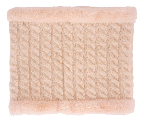 Cuello Sinfin Trenzas Reversible Con Piel, Entrego Ya Crudo Trenza Unico