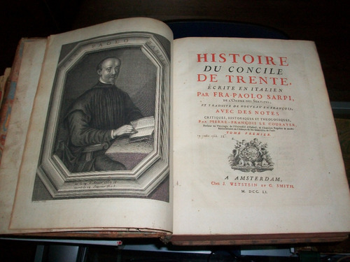 Histoire Du Concile De Trente Paolo Sarpe Westein Smith 1751