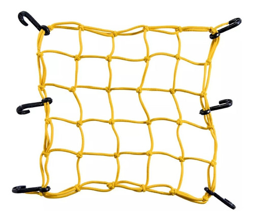 Rede Elástico Capacete Gancho 35x35 - Amarela