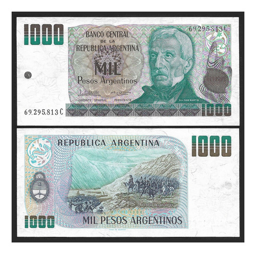 Grr-billete Argentina 1000 Pesos Arg. 1983 Gral. San Martin