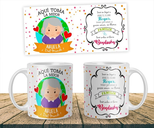 Abuelos Vasos Tazas Mugs Personalizadas Envio Bogota País