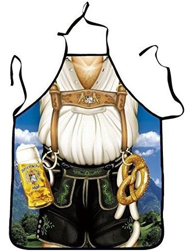 Bilipala Lederhosen Apron Funny Apron Novedad Kitchen Cookin