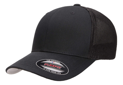 Flexfit - Gorra De Malla Unisex Para Adultos, Color Negro, .