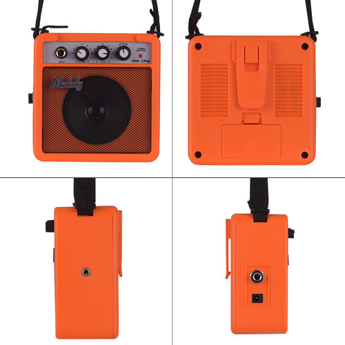 Mini Amplificador Muslady 5w Naranja Para Guitarra