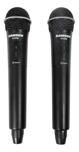 Sistema Inalámbrico Portátil Vhf Doble Canal Con 2 Micrófono