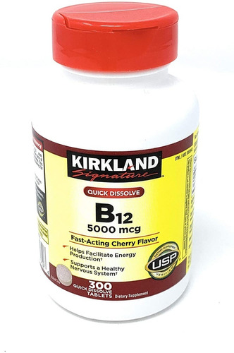 Vitamina B12 5000mcg 300 Tabletas - Unidad a $766