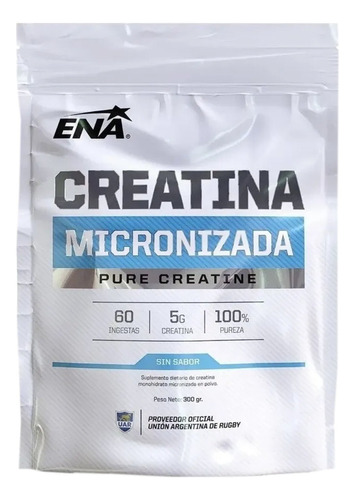 Creatina Ena Sport Micronizada 300gr Mejora El Rendimiento 