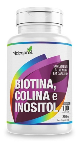 Imagem 3 de 4 de 1 Fio Caps 60caps + 1 Biotina, Colina, Inusitol De 100caps