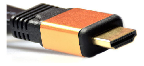 Cable Hdmi 10 Mts. M/m, Plano, Conec. Baño Oro