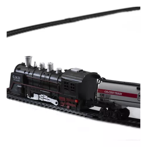 Pista Trem Locomotiva Com Luz Dmt5373 - Dmtoys