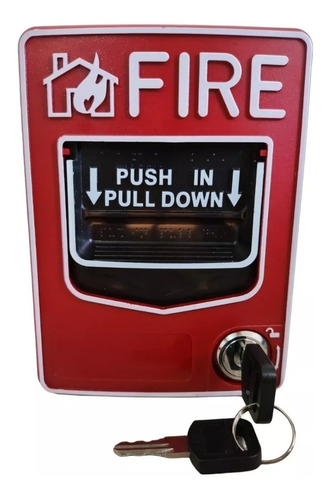 Botón Estación Alarma Incendios + Llaves Manual Accionar #1