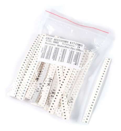 Kit De Resistencia Smd 0805 De 60 Valores, 1500 Unidades De