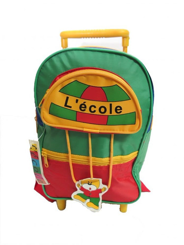 Mochila Colegial Jardin Con Carro Lecole Unisex Children's