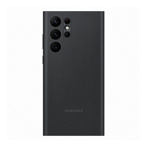 Imagen 1 de 3 de Funda con luz Samsung Smart LED View Cover black con diseño liso para Samsung Galaxy S22 Ultra por 1 unidad
