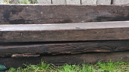 Imagen 6 de 6 de Tirantes, Durmientes De Tren. Madera Maciza