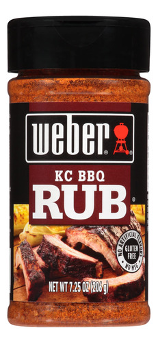 Weber Kc Bbq Rub, Coctelera De 7.25 Onzas (paquete De 6)