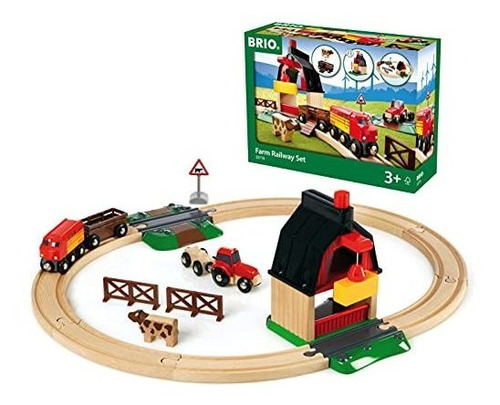 Set De Tren De Granja Para Niños De 3 Años+